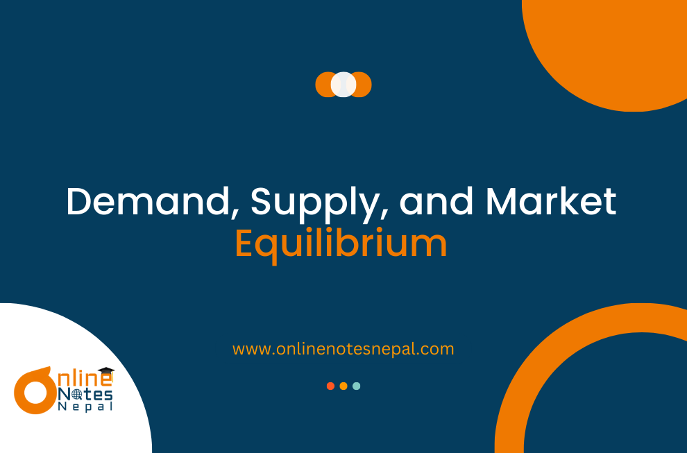 Demand, Supply and Market Equilibrium